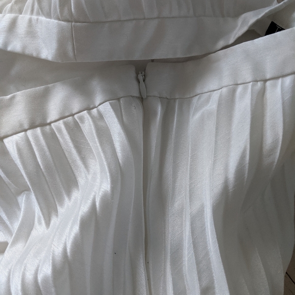 Topshop white pleated midi skirt - Picture 3 of 6
